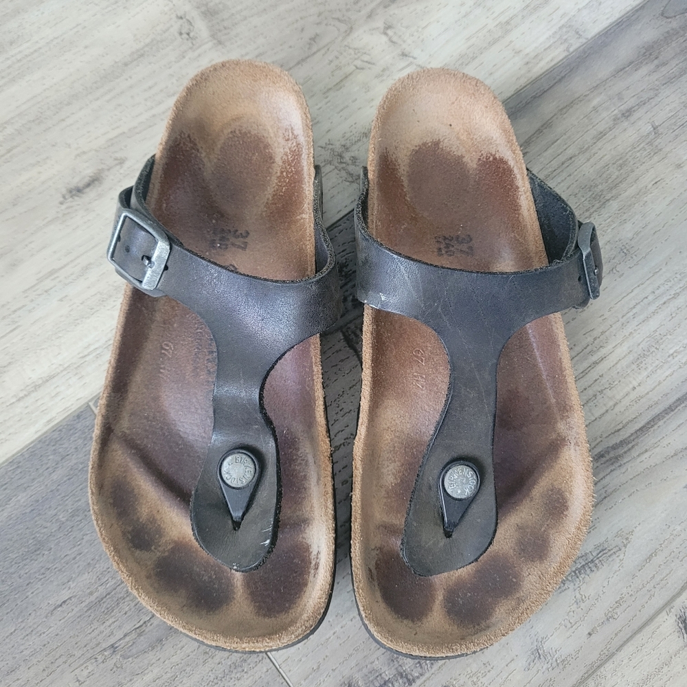 Women's Birkenstock Leather Sandals, Size 37